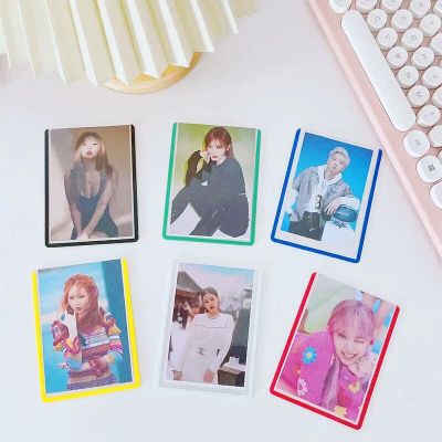 Idol Photo Sleeves Candy color Pack Kpop Photocards Film Protector Photo Pocket Card Holder Transparent  Photo Sleeves Holder  Photo Albums