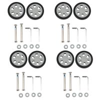 8x Luggage Accessories Wheels Aircraft Suitcase Pulley Rollers Mute Wheel Wear-Resistant Parts Repair 55X12mm