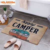 Cartoon Camper Car Bathroom Entrance Doormat Bath Indoor Floor Rugs Absorbent Mat Anti-slip Kitchen Rug for Home Decorative