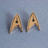 }qi เข็มกลัด Star Fleet Star Trek นิยายวิทยาศาสตร์ทีวีแฟนตราโรงงานขายตรงการค้าต่างประเทศรุ่นร้อน