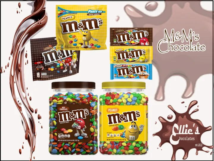 M&M's milk Chocolate Peanut jar Ellie's Chocolates Lazada PH