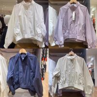 UNIQLO เสื้อโค้ทตัวสั้นสำหรับผู้หญิง,เสื้อโค้ทตัว2023 456091ผ้าฝ้ายหวานสำหรับใส่อยู่บ้าน