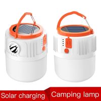 Solar LED Camping Light USB Rechargeable Bulb For Outdoor Tent Lamp Portable Lanterns Emergency Lights For Outdoor Hiking BBQ