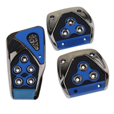 3 Pcs Universal Non Slip Pedals Accelerator Brake Clutch Footrests Cover Kit For Manual Transmission Car Foot Pedals Accessories