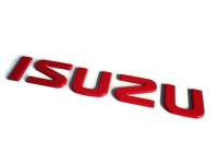 แผ่นป้าย อุปกรณ์เสริมรถยนต์ โลโก้ติดรถยนต์ LOGO ISUZU สีแดงติดท้ายรถกะบะ ดราก้อนอาย TFR ราคาดีที่สุด จบในที่เดียว **มาร้านนี่จบในที่เดียว**