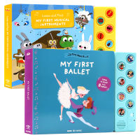 My first Vocal Book Volume 2 ballet and musical instruments English original picture book myfirst music book balloon / Music Instruments cognitive enlightenment touch vocal book paper book auzou