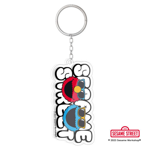 SST3 พวงกุญแจอะคริลิค Elmo Cookie Monster Acrylic Keychain 8 8x4 4 cm