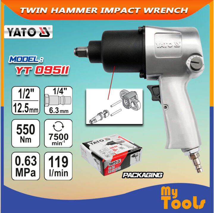 Mytools YATO YT 09511 Twin Hammer Impact Wrench Lazada