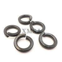 10/100Pcs M1.6 M2 M2.5 M3 M4 M5 M6 M8 M10 M12 DIN127 GB93 Hitam 304 Stainless Steel Musim Semi Mesin Cuci Split Kunci Elastis Gasket