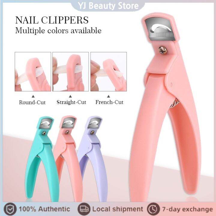 Nail Edge Clipper Fake Nails UShaped French Cutter Nails Clipper Manicure Cutter Stainless