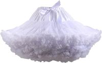 Elegant สไตล์ผู้หญิง Soft Puffy Tulle ticoat เครื่องแต่งกายบัลเล่ต์เต้นรำกระโปรง Tutu สั้น Multi-Layer