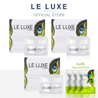 Le Luxe France ชัวร์เดอลาครีม ครีมมาส์กหน้า ไม่ต้องล้างออก ขนาด 30 กรัม 3 กระปุก ฟรีขนาด 5 กรัม 3 ซอง