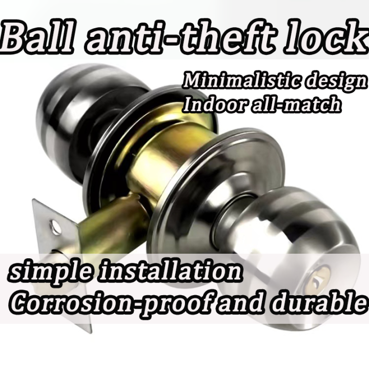 Universal spherical door lock door lock inside safety door knob for