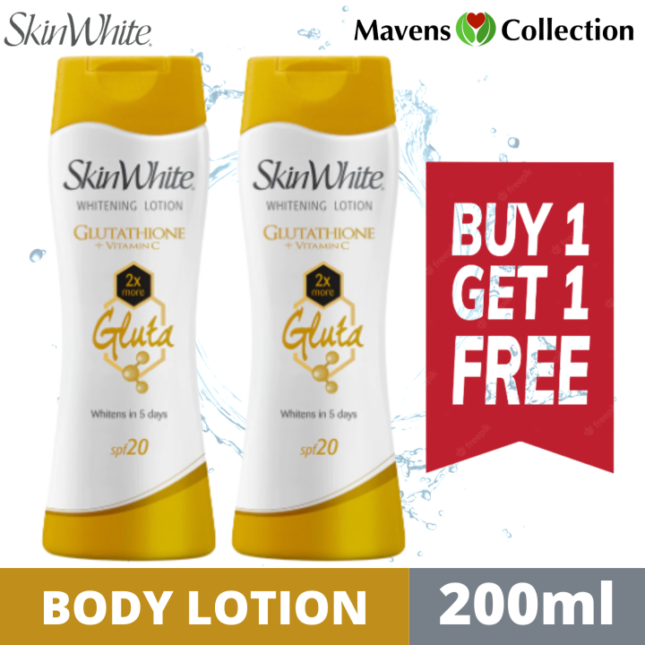 SkinWhite Whitening Lotion Glutathione + Vitamin C SPF20 200ml by