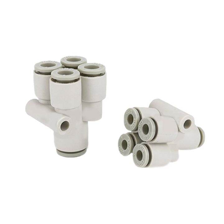 prg-pneumatic-quick-connector-pu-air-pipe-y-shaped-five-way-reducer-kq2ud-hose-plastic-air-pipe-air-connector-4-6-8-10-12mm-pipe-fittings-accessories