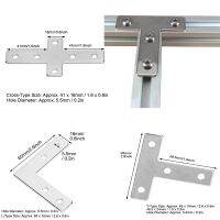 【hot】⊙  Profiles Bracket Carbon Aluminum Extrusion Profile Plate Fasteners 2020 3030 L/T Type Connection