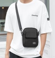 【END &amp; SRART】Small Crossbody กระเป๋าสายกระเป๋าสำหรับชายเกาหลีนำเข้าชายนักเรียนแฟชั่น Cal กระเป๋ากระเป๋าคาดเอวสีดำหนาผ้าไนลอนกันน้ำกระเป๋า Messenger กีฬาสไตล์ Messenger กระเป๋ากระเป๋าขนาดเล็ก