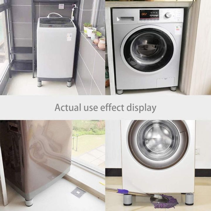 ขารองตู้-ฐานรองเครื่องซักผ้า-ที่รองตู้เย็น-ที่รองขาตู้-ขารองเครื่องซักผ้า-4ชิ้น-chock-pad-ขารองถังซักผ้าแบบต่อระดับ-4-ชิ้น-ขารองตู้เย็น