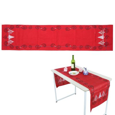 [P7tJd] ผ้าปูโต๊ะผ้าปูโต๊ะลูกไม้ลวดลายต้นผ้าปูโต๊ะคริสต์มาสตกแต่งโต๊ะผ้าปูโต๊ะสำหรับในบ้านคริสต์มาส