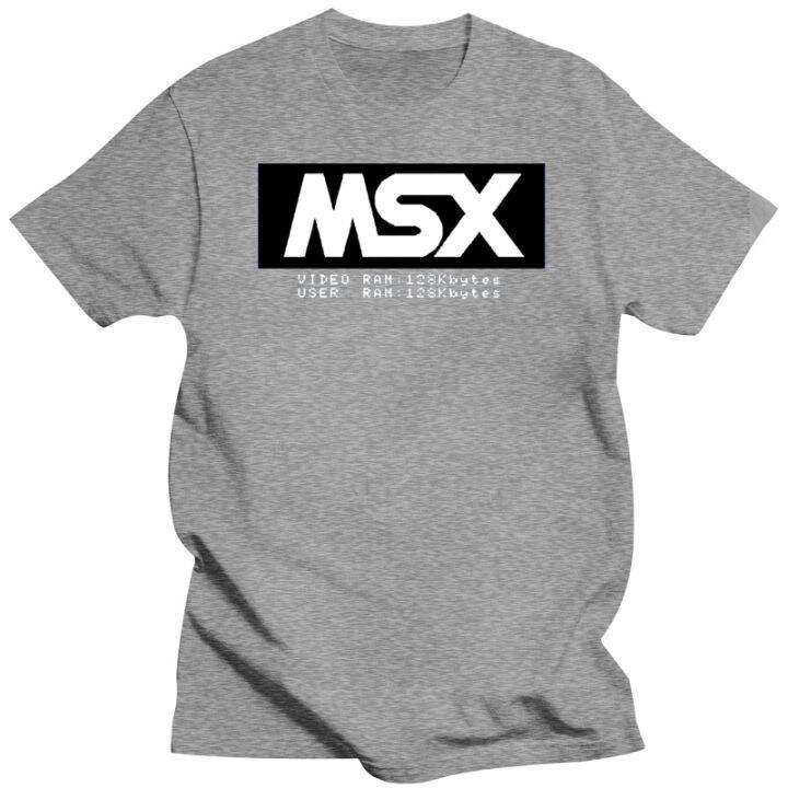 ผ้าฝ้าย100-ที่มีคุณภาพสูงเสื้อยืดผู้ชายเสื้อยืด-msx-คอมพิวเตอร์-b-ooting-เสื้อยืดผู้หญิงเสื้อยืด