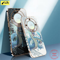 [NANU] เคสสำหรับหัวเหว่ย Honor X9ปลอกนุ่มคู่สว่างมังกรที่น่ารัก