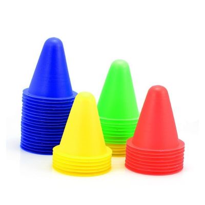 Pile Tower Skate Football Suppplies Obstacle Roller Training Soccer [hot]10Pcs/Set Marker Skating Skate Cones Roller Soft Rugby Road