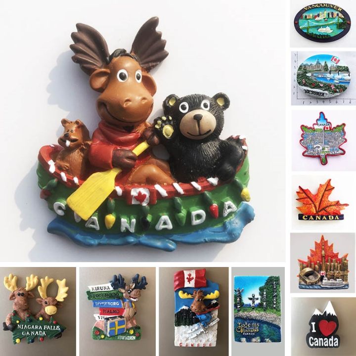 canada-vancouver-totems-fridge-magnet-toronto-victoria-tourist-souvenir-house-decoration-resin-refrigerator-magnetic-stickers