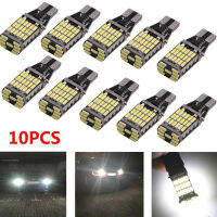 ? AM 10pcs White 45 SMD 4014 T15 W16W LED Car ย้อนกลับหลอดไฟ6000K