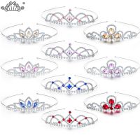 3 Piece/set Rhinestone Tiaras Headband Crowns for Kids Wedding Prom Birthday