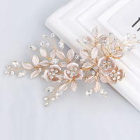 The new hot style selling 2021 bride hair fashion headdress zircon bridal simple design headdress flower wedding accessories