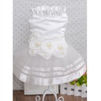 Newest Pure White Four Seasons Pet Dog Clothes Dog Wedding Apparel Skirt Pet Dress Free Shipping Dresses