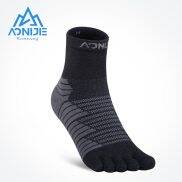AONIJIE E4819 Thể thao Ống chân đế giữa Tất quý thể thao Năm ngón Tất dày