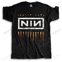 HOT ITEM!!Family Tee Couple Tee Men Nine Inch Nails Nin Logo Cotton Short Sleeve T-Shirt Summer Trend Hot Mens Tops