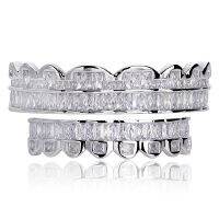 [COD] European and cross-border best-selling hip-hop braces gold-plated diamond gold teeth hiphop grillz