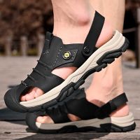 Cool Summer Sandals Men Breathable Outdoor Walking Shoes Male Antiskid Sport Slippers Quick Dry Beach Sandals Dual-Purpose Flats