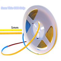 COB 12V 24V Led Strip Soft Flexible 384LEDsm 5mm Thin Waterproof 0.5M 1M 2M 3M 4M 5M COB LED Strip Light Bar For Room Bedroom