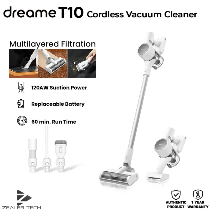 Dreame T10 Cordless Vacuum Cleaner 20kPa Suction Pressure Swappable