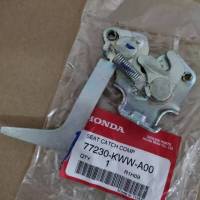 ชุดล็อคเบาะหลัง honda เวฟ 110 ไอ แท้เบิกศูนย์ รหัส 77230-KWW-A00