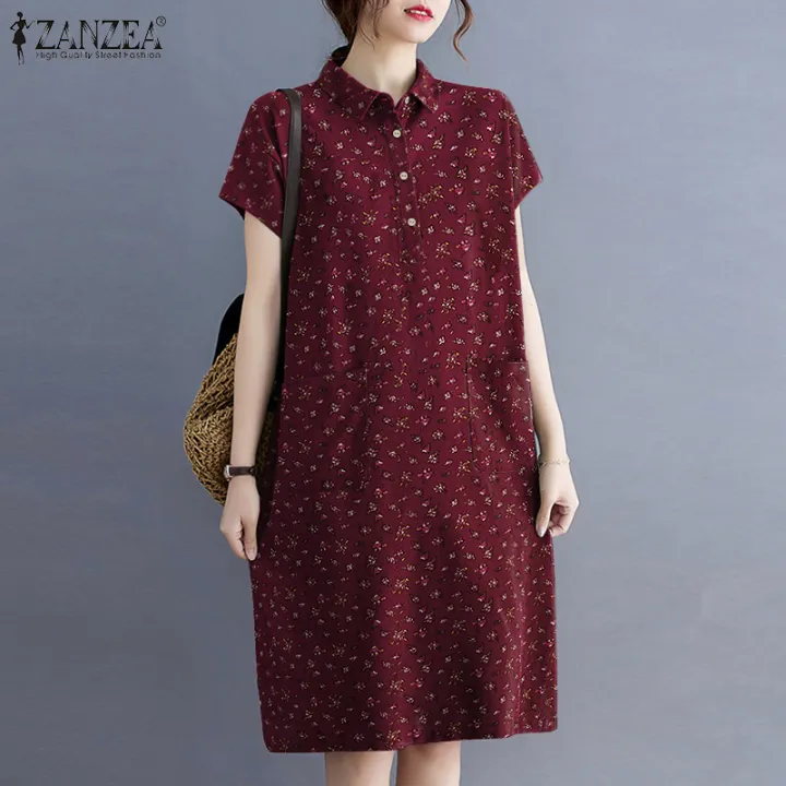 midi casual dress with sleeves