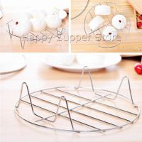 Happy ขาตะแกรงสแตนเลส อุปกรณ์เสริม สำหรับหม้อทอดไร้น้ำมัน ขาตั้งสแตนเลส Single layer steaming rack