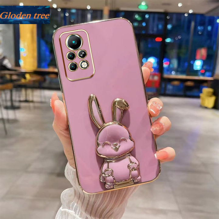 andyh-new-design-for-infinix-note11-pro-note11s-x697-case-luxury-3d-stereo-stand-bracket-smile-rabbit-electroplating-smooth-phone-case-fashion-cute-soft-case