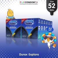 ถุงยางอนามัย 52 ดูเร็กซ์ เอ็กซ์พลอร์ ถุงยาง Durex Explore ผิวเรียบ หนา 0.06 มม. (12 กล่อง)