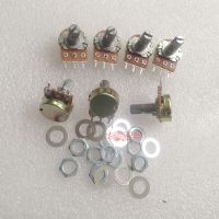 5pcs WH148 Linear Potentiometer 15mm Shaft With Nuts And Washers 3pin WH148 B1K B2K B5K B10K B20K B50K B100K B500K