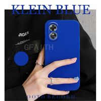 เคสใหม่ให้ความรู้สึก Klein สีฟ้าอ่อน Reno10 Pro + 5G 2023 Reno 10 Pro Reno 8 T 4G 5G OPPO A78 A58 NFC A98 4G 5G 2023แฟชั่นฝาครอบป้องกันเลนส์กล้อง