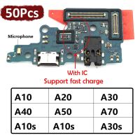 50Pcs Original Dock Connector เครื่องชาร์จ USB ชาร์จพอร์ตชาร์จบอร์ด Flex Cable สําหรับ Samsung A10 A20 A30 A40 A50 A70 A10s A20s a30s A50s