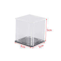 Ruyie กล่องแสดงผลอะคริลิค Self-ASSEMBLY CLEAR Cube BOX ป้องกันรังสียูวีของเล่นป้องกันฝุ่น