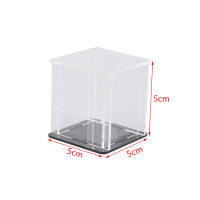 Sjqgqx กล่องแสดงผลอะคริลิค Self-ASSEMBLY CLEAR Cube BOX ป้องกันรังสียูวีของเล่นป้องกันฝุ่น