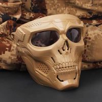 Tactical Riding Mask Skull Motorcycle Face Mask Breathable Windproof Motocross Helmet Skull Mask Summer Mens helmet Accessories