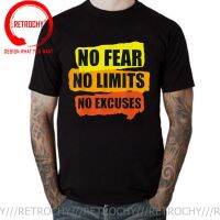 No Fear No Limit No Excuse T-Shirt MenS Gym Sports Fitness No Pain No Gain T Shirt Cool Man Loose Breathable Streetwear Tshirt