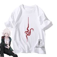 （NEW）อะนิเมะ Danganronpa Komaeda Nagito เสื้อยืดคอสเพลย์ Dangan Ronpa สีขาวแขนสั้นผ้าฝ้ายเสื้อผู้ชายผู้หญิงเสื้อลำลอง